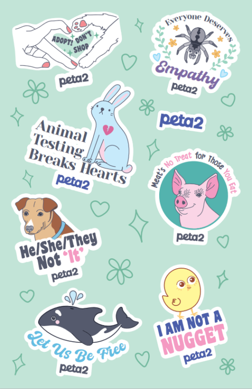 Free peta2 Sticker Sheets • Hey, It's Free!